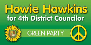 Howie Hawkins Campaign Banner