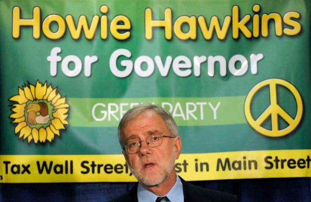 Howie Hawkins garnered enough votes on the Green Party line to keep the party on the ballot. (Michael P. Farrell) Howie Hawkins garnered enough votes on the Green Party line to keep the party on the ballot